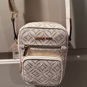 Michael Kors White and Gold Women's Bag